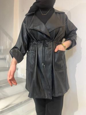 İthal Deri Trençkot